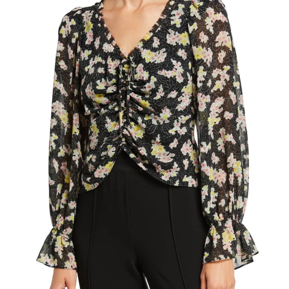 Cinq a Sept floral blouse